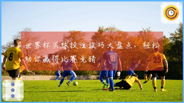 世界杯买球投注技巧大盘点，轻松助你赢得比赛竞猜